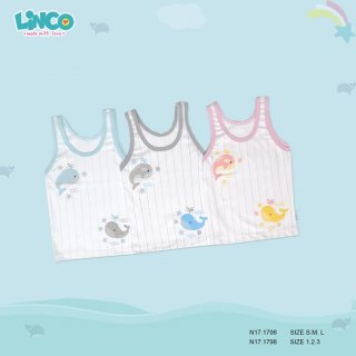 29. LINCO Singlet Bayi / Kutungan Tanktop Newborn Baby 0 - 12 bulan N17 SALE08