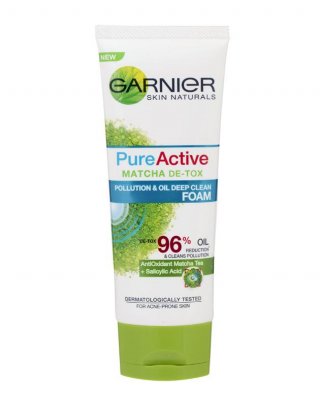Garnier Pure Active - Matcha Deep Clean Dirt & Oil Control Facial Foam