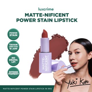 Luxcrime Matte-nificent Power Stain Lipstick - Iris