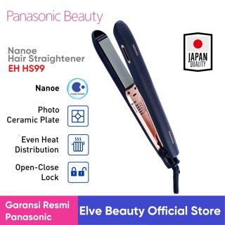 Panasonic Ceramic Nanoe Hair Straightener HS99 Catokan Rambut Keramik