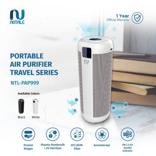 Notale Portable Air Purifier Car Travel UVC HEPA H13 Plasma With Aromatherapy