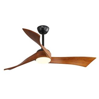 Sofucor Wood Ceiling Fan with Lights 52 inch