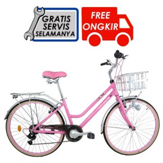 16. Element Karen Sanrio Sepeda Keranjang 26 Inch, Sepeda dengan Style Keren
