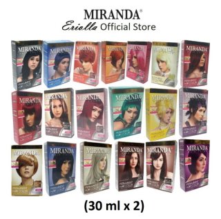 MIRANDA Premium 30ml Hair Color Cat Pewarna Rambut Semir 3 D Colour 3D