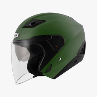 Zeus ZS 611 F.Green Doff Half Face