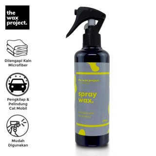 19. The Wax Project Spray Wax Pengkilap Body Motor Mobil 250 ML, Efek Daun Talas
