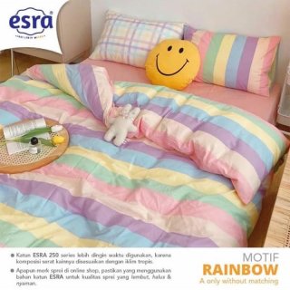 Esra Bed Cover Bubblegum Rainbow
