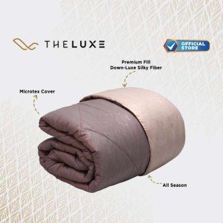 Selimut Hotel Bed Cover Duvet Microfeel By The Luxe Geranium