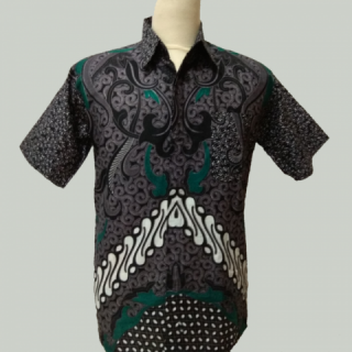 Baju Batik Pria Motif Parang Kombinasi