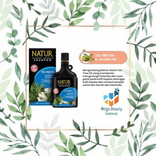 Natur Shampo Shampoo Anti Dandruff Tea Tree Oil