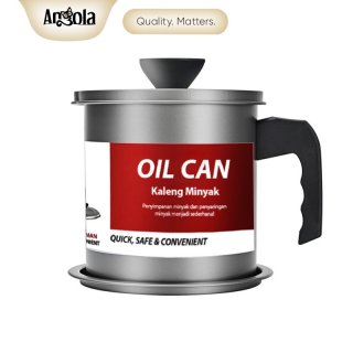 17. Angola Oil Pot Saringan Minyak E40 Wadah Penyaring Minyak Goreng Tempat Penyimpanan Minyak 1.4 L, Praktis dan Hemat Tempat