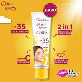 Fair & Lovely Krim Serum Sunscreen Vitamin C ULTIMATE UV DUO SPF 35 PA+++ 