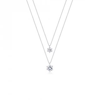 11. Elli Jewelry Perhiasan Wanita Perak Asli - Silver Kalung Layer Crystal, Mewah dan Cantik