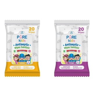 Pure Kids Antiseptic Wipes Sanitizer 20's