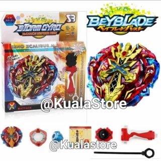 Mainan Beyblade Burst Xeno Excalibur B48 Gangsing Handgrip XCalius