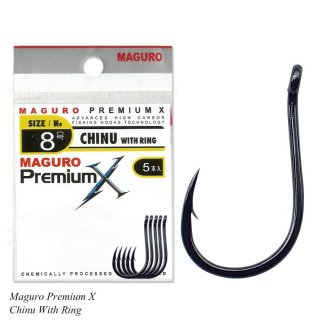 Mata Kail Pancing Maguro X-Premium Chinu W/Ring Ukuran 1,2,3,4,5,6,7,8