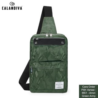 Calandiva Tas Selempang Pria Cross Body Sling Bag Travel Trendy - MS1