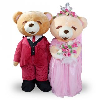 26. Istana Boneka Jumbo Bear Wedding Dress Suit Boney Bonita, Ikonik dan Cocok untuk Melamar