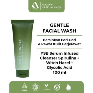 Facial Cleanser Avoskin Your Skin Bae Spirulina + Witch Hazel + Glycolic Acid