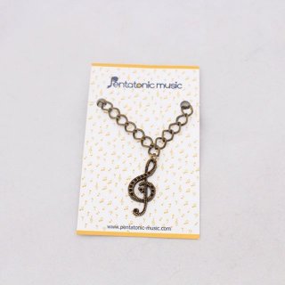 12. Music Bracelet Bronze - G Clef 2, Pas untuk Menunjukkan Karakter Pecinta Musik