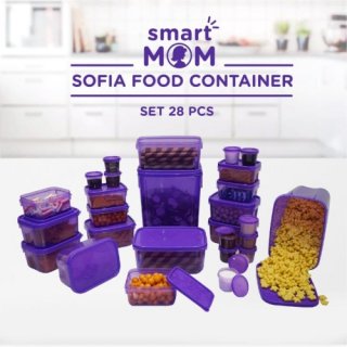 13. Sofia Food Container Set 28 pcs, Hemat dalam Satu Paket