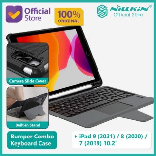Keyboard Case iPad 9 / 8 / 7 10.2" Nillkin Bumper Combo Flip Casing
