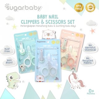 26. Sugarbaby 2in1 Baby Nail Clippers&Scissors Set, Jaga Kebersihan Kuku Bayi 