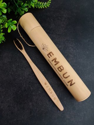 EMBUN Bamboo Toothbrush With Case