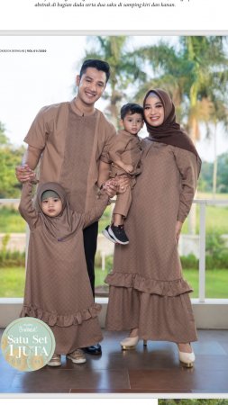 Sarimbit Keluarga Elzatta Hijab Sarimbit Azia Boy