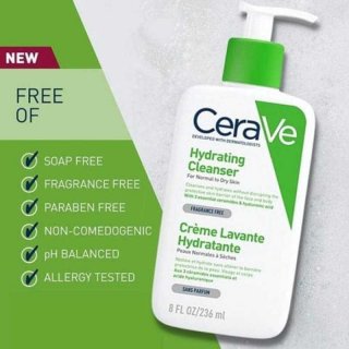 2. CeraVe Hydrating Facial Cleanser