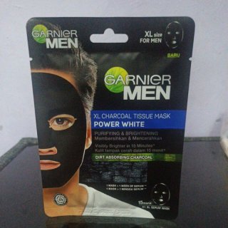 27. Garnier Men Power White Sheet Mask Wajib Pakai untuk Mencerahkan Wajah