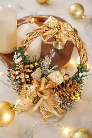 Krans Hiasan Natal Christmas Wreath Mini