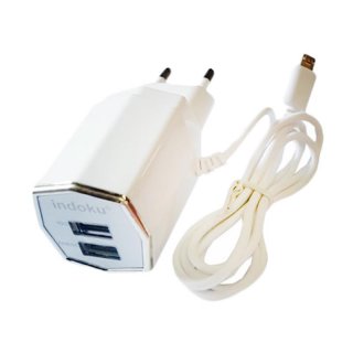 Indoku Lampu LED Micro USB Travel Charger