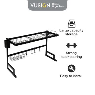 Vusign Sink Rack / Rak Piring Dapur wastafel Stainless 85 CM Kokoh - Single