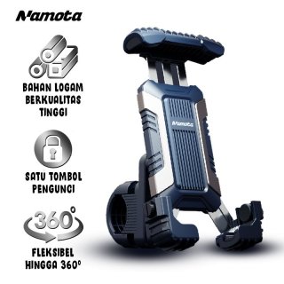 NAMOTA Holder Motor Handphone Motorcycle Phone Holder NM-H01 Black