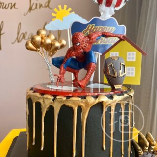 Ornamen Boneka Spiderman Avengers Untuk Dekorasi Kue Ulang Tahun Anak
