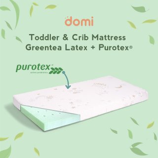 Domi Greentea Latex Toddler & Crib Mattress Purotex