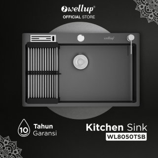7. Wellup Bak Cuci Piring Kitchen Sink Wastafel Dapur Stainless W8050TSB