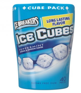 The Hershey Ice Breakers Ice Cubes Sugar Free Gum