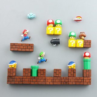 5. Magnet Kulkas Bentuk Super Mario 3D, Klasik namun Unik