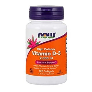 Now Vitamin D3 High Potency 5000 IU 120 Softgels