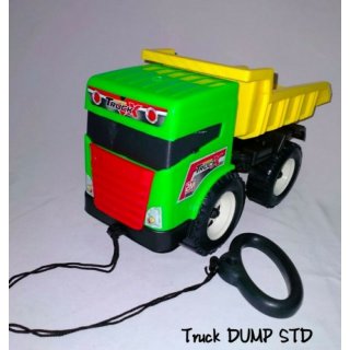 11. Mainan Anak Mobil Dump Truk Tarik, Melatih Anak Berjalan dan Menyeret