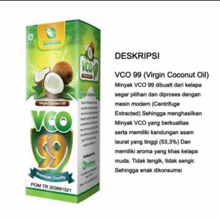 Minyak Kelapa Murni VCO 99 Bariklana 125 ml Original