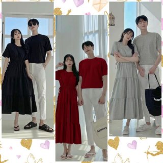 Kevin Baju Couple Korea Dress Plus Kaos