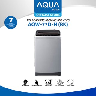 AQUA Mesin Cuci Top Loading 7KG AQW-77D-H BK