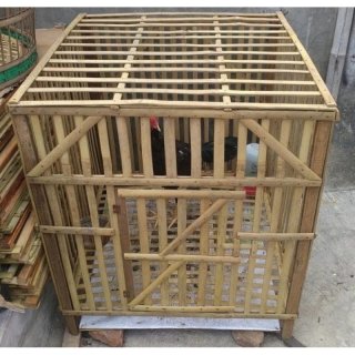 Kandang Ayam Bambu Kotak
