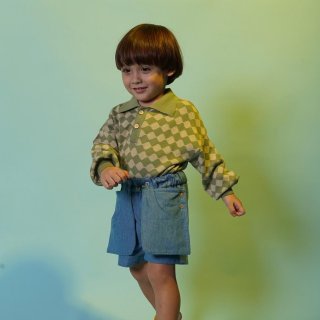 6. SABINEE AND HEEM Sal Knit Shirt, Kaos Polo Anak Ala Retro 70s