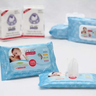Volare Baby Wipes Hand & Mouth Biodegrabdable Travel Pack [30 Sheets]