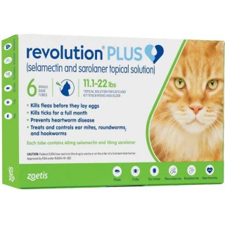 Revolution Cat Plus Green 5.1 - 10 kg / Obat Kutu Kucing Dewasa