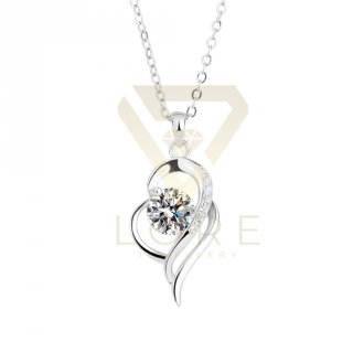 13. LORE Jewellery Wavy Heart Luxury Moissanite Necklace 1.0 Carat